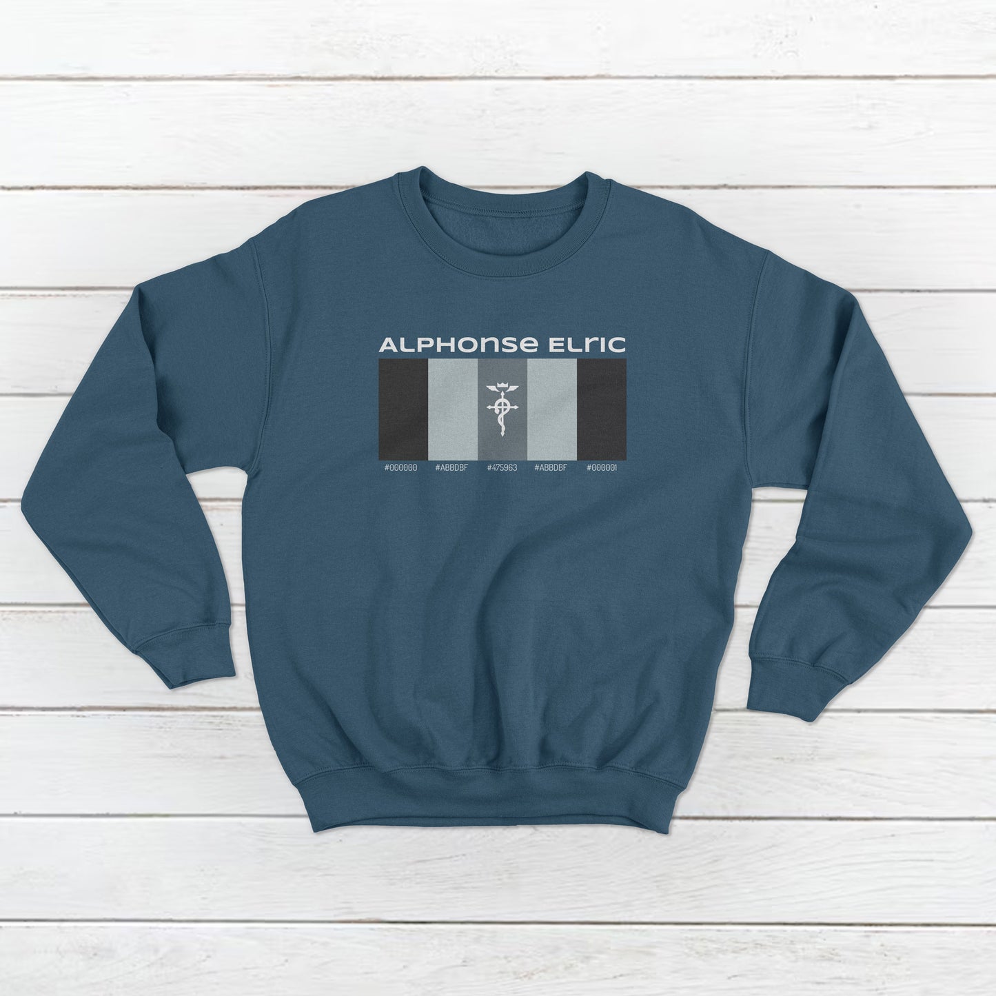 Unisex Alphonse Elric form FullMetal Alchemist Brotherhood Pallet Design Front and Back Sweatshirt