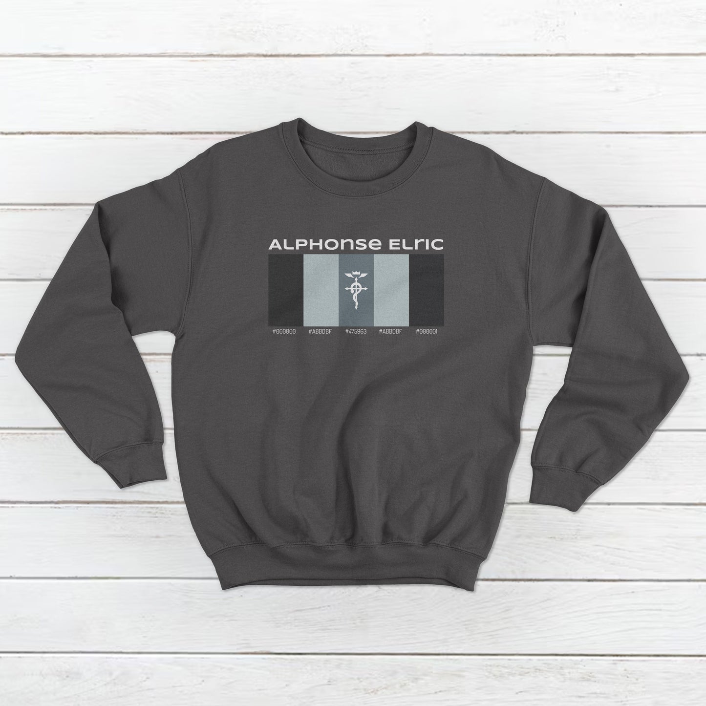 Unisex Alphonse Elric form FullMetal Alchemist Brotherhood Pallet Design Front and Back Sweatshirt