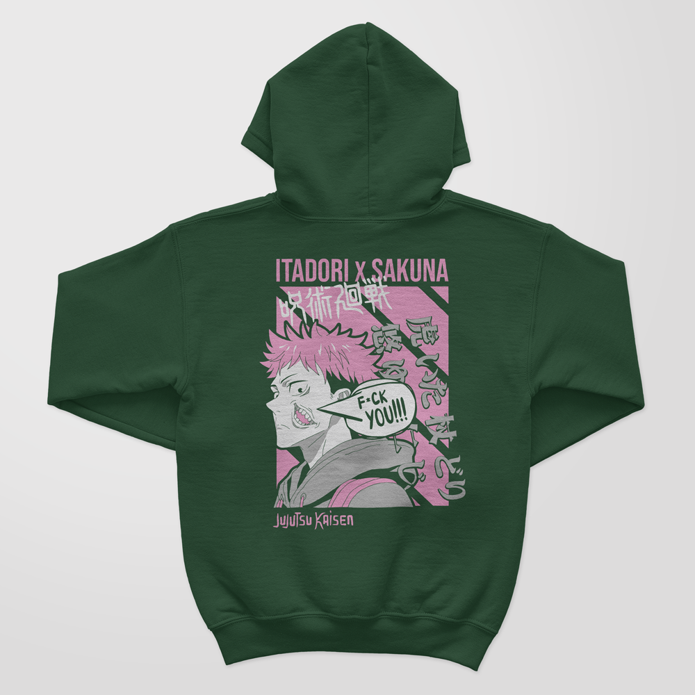 Itadori Yuji JJK Back Design Hoodie