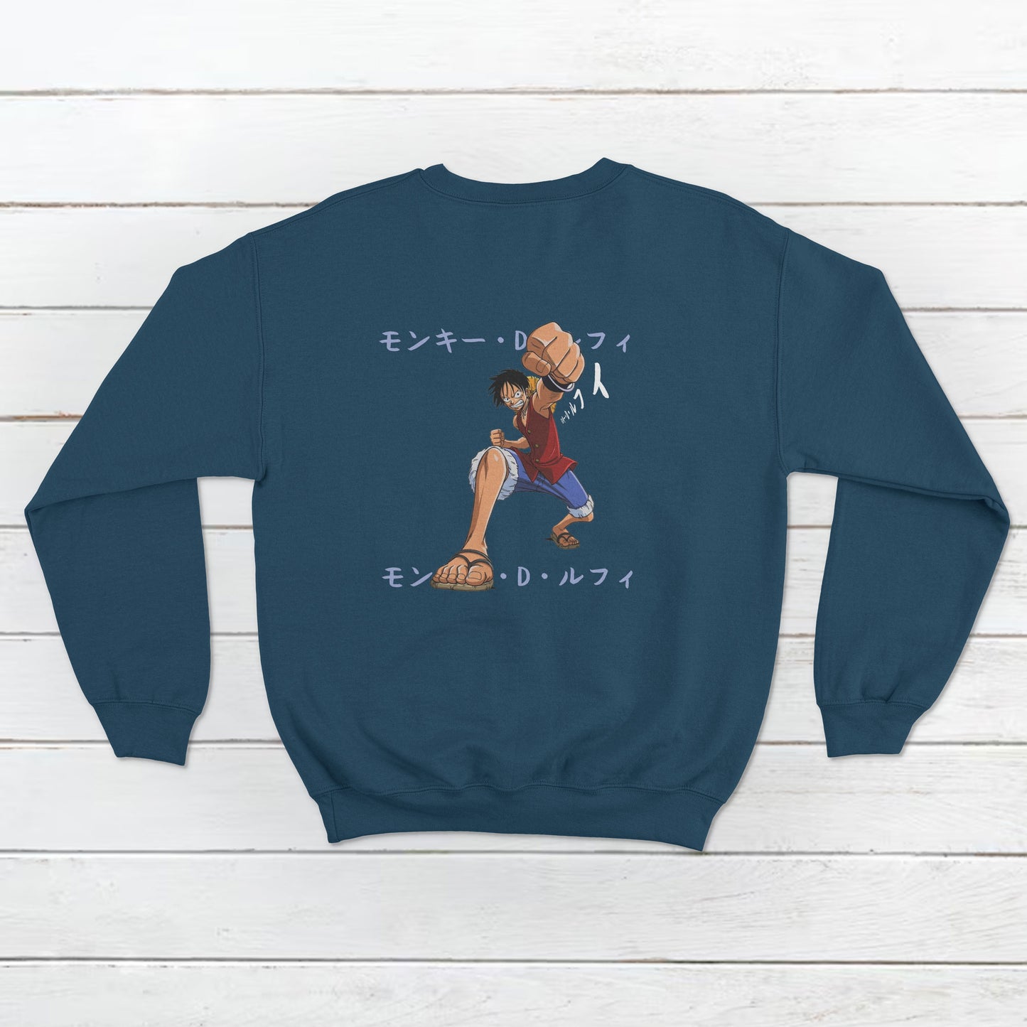 Unisex Monkey D Luffy from One Piece Pallet Design Front and Back Sweatshirt