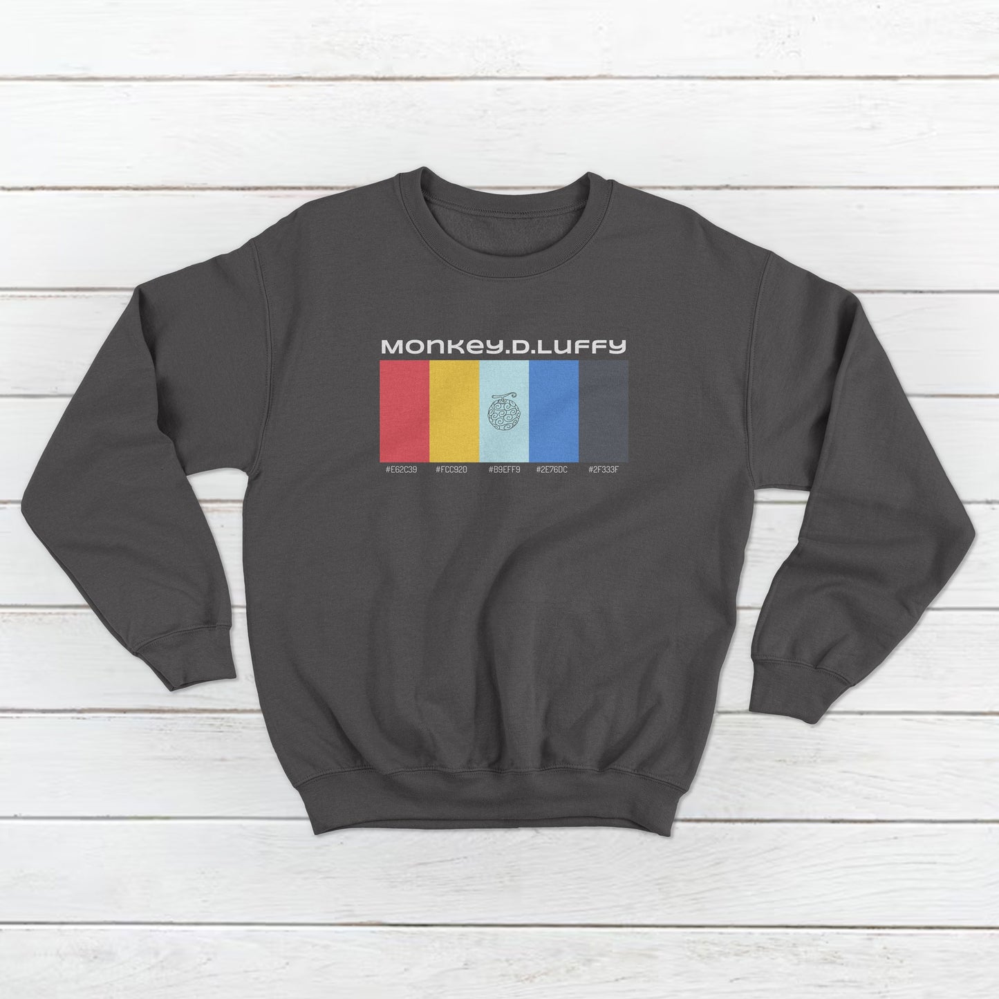 Unisex Monkey D Luffy from One Piece Pallet Design Front and Back Sweatshirt