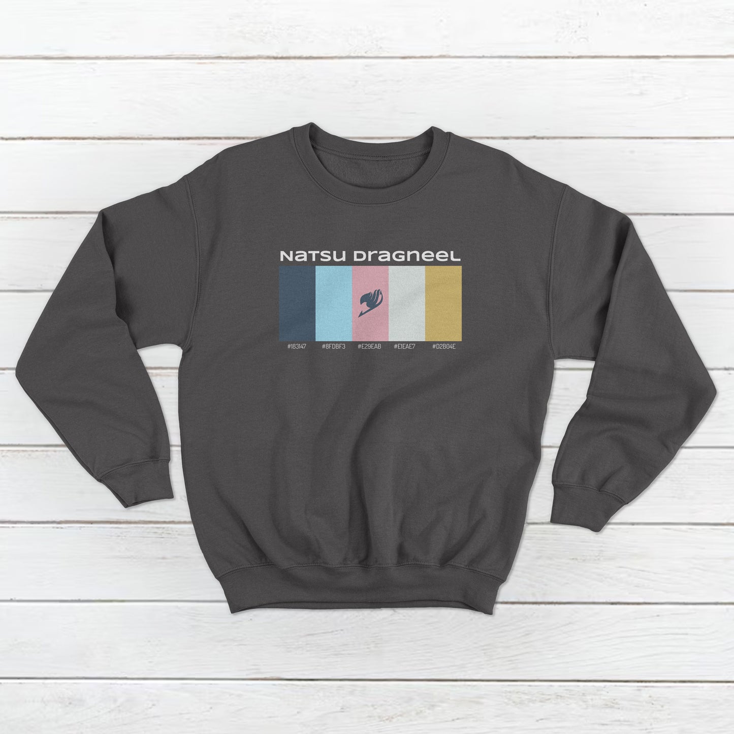 Unisex Nastu Dragneel from Fairy Tail Pallet Design Front and Back Sweatshirt