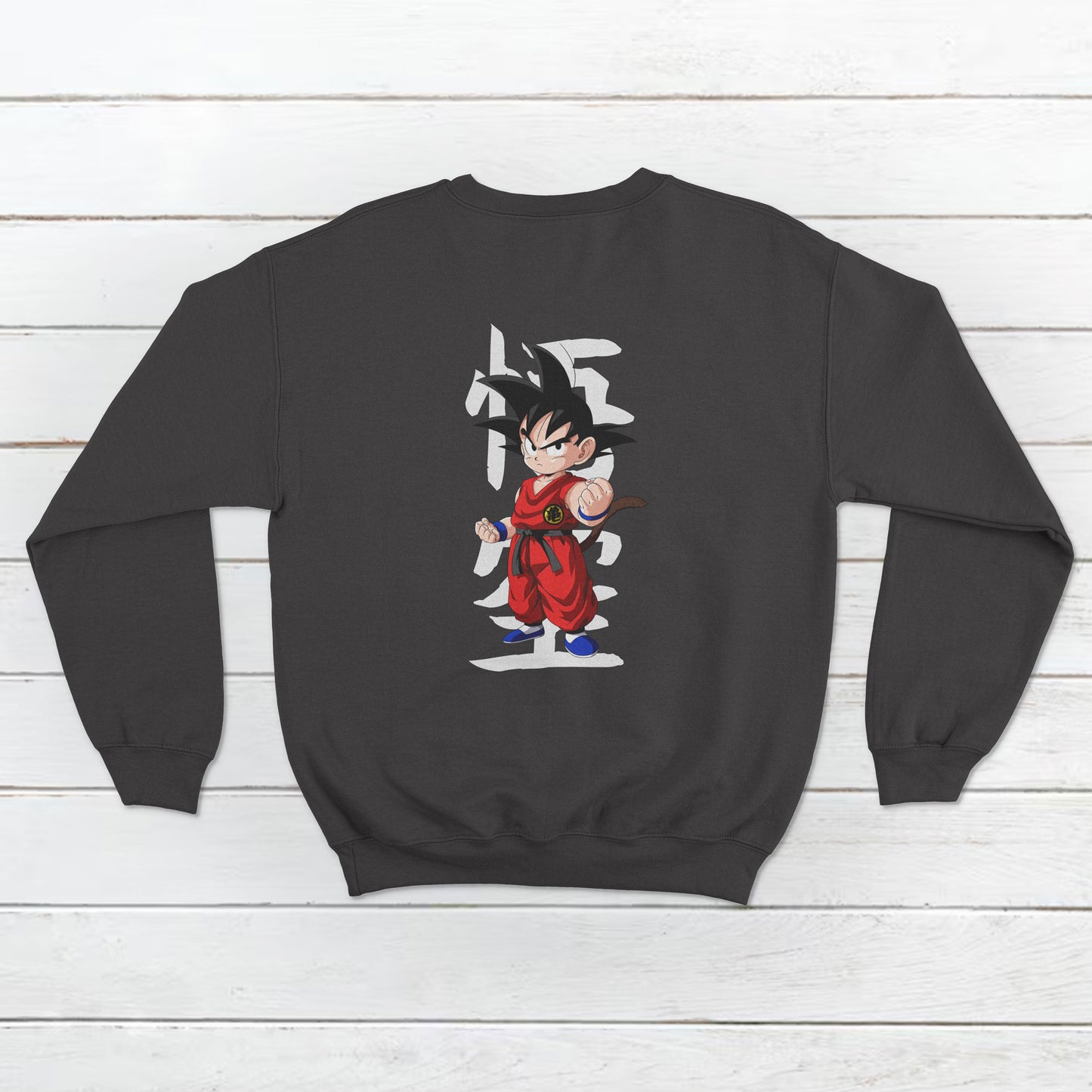 Unisex Son Goku from Dragon Ball Z Pallet Design Front and Back Sweatshirt