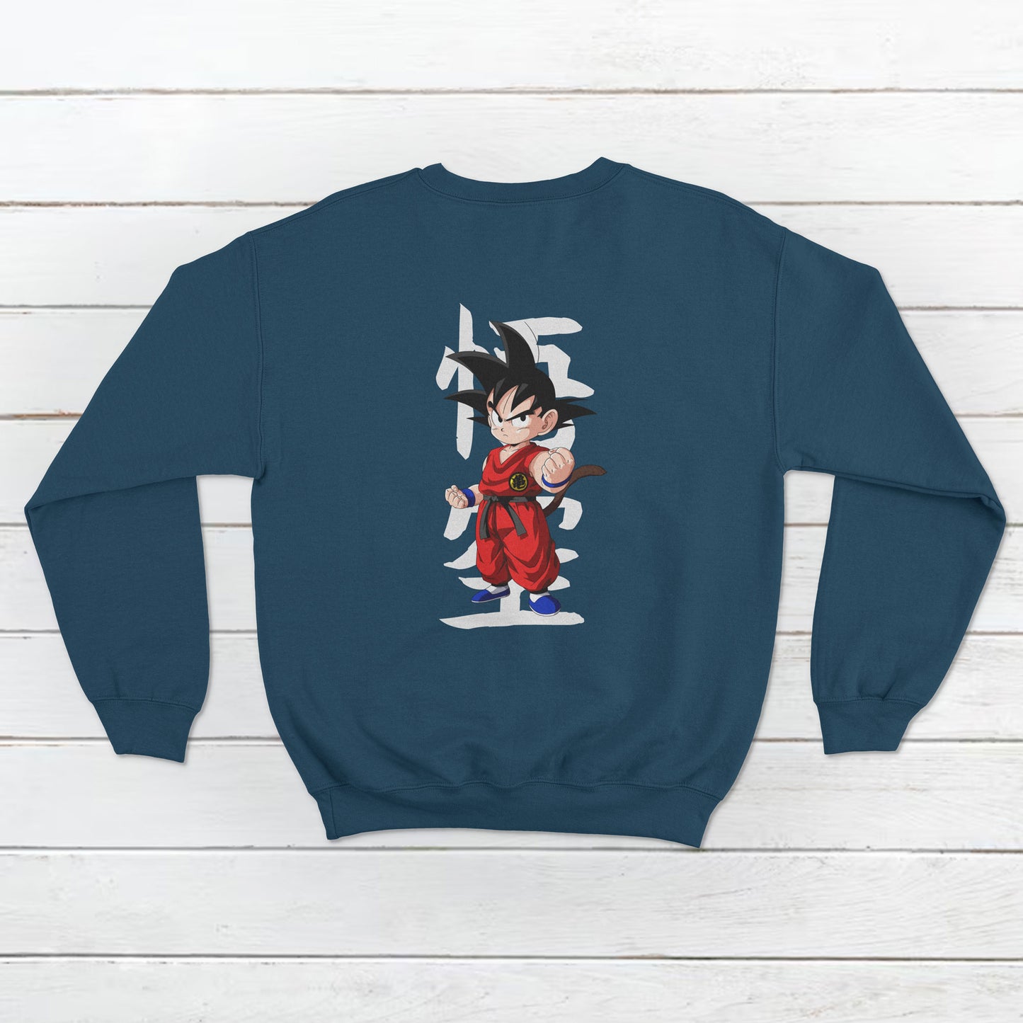 Unisex Son Goku from Dragon Ball Z Pallet Design Front and Back Sweatshirt
