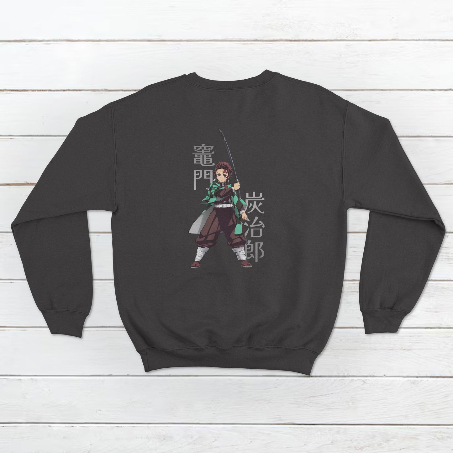 Unisex Tanjiro Kamado from Demon Slayer Pallet Design Front and Back Sweatshirt
