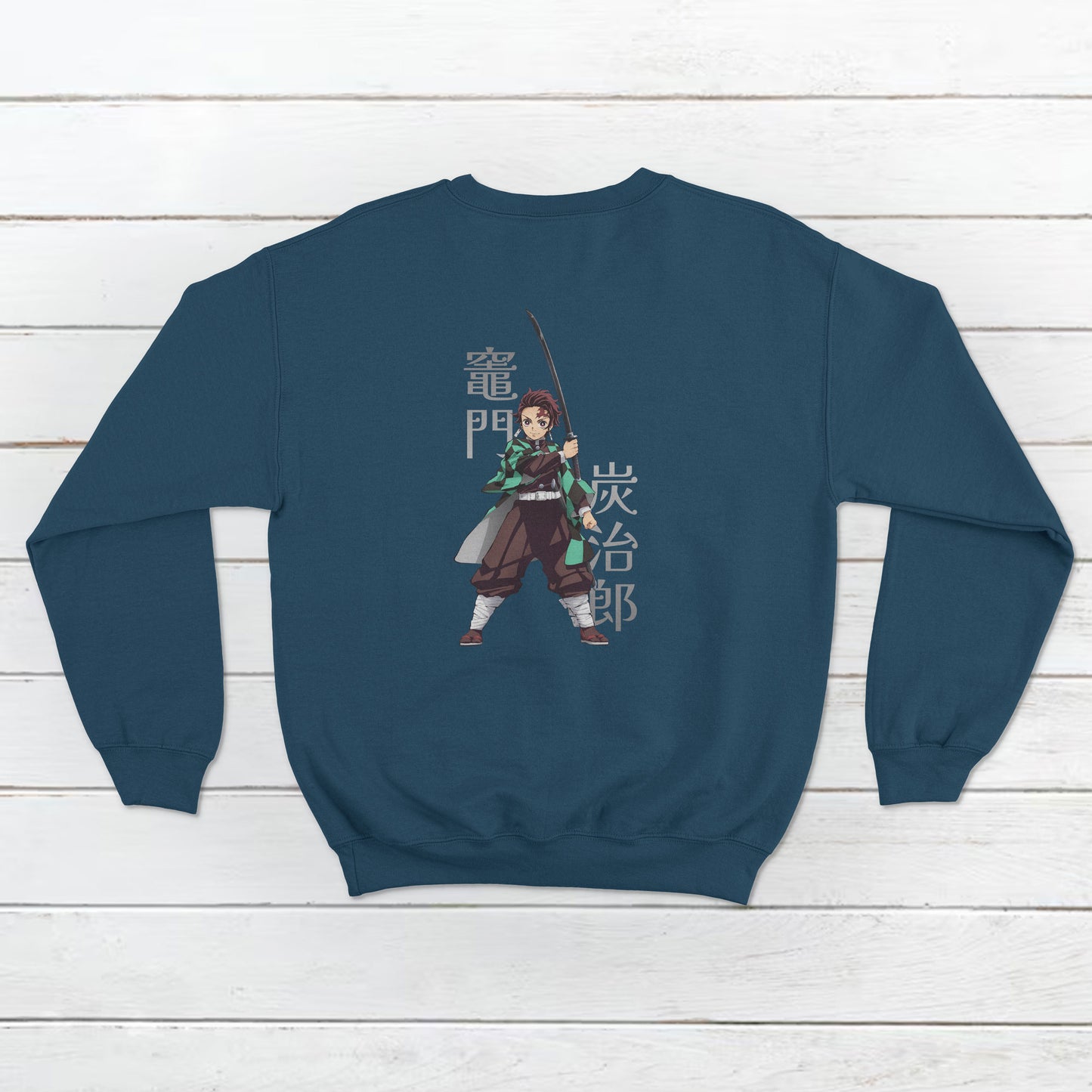 Unisex Tanjiro Kamado from Demon Slayer Pallet Design Front and Back Sweatshirt