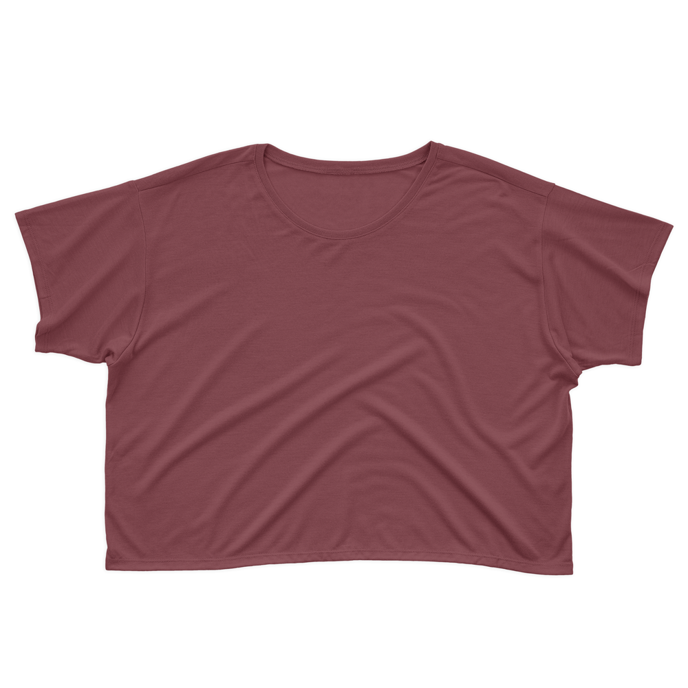 Plain Style Crop T-shirts for Women