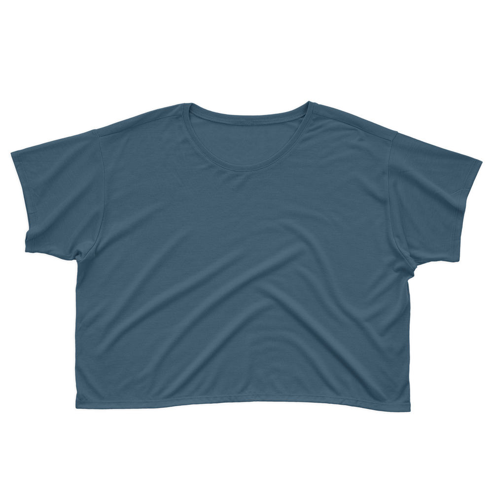 Plain Style Crop T-shirts for Women