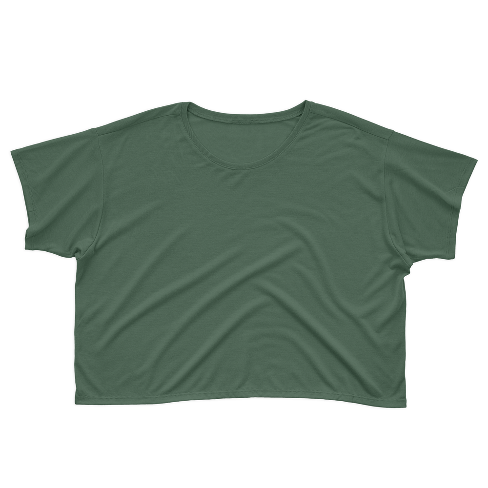 Plain Style Crop T-shirts for Women