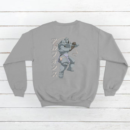 Unisex Alphonse Elric form FullMetal Alchemist Brotherhood Pallet Design Front and Back Sweatshirt