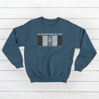 Unisex Alphonse Elric form FullMetal Alchemist Brotherhood Pallet Design Front and Back Sweatshirt