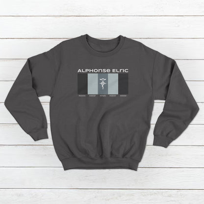 Unisex Alphonse Elric form FullMetal Alchemist Brotherhood Pallet Design Front and Back Sweatshirt