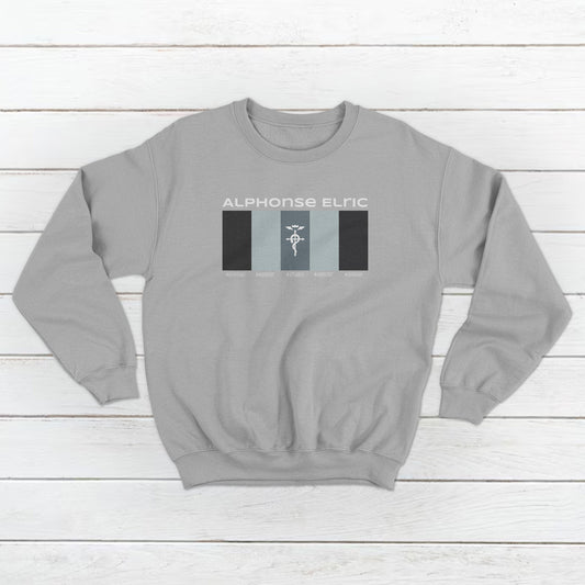 Unisex Alphonse Elric form FullMetal Alchemist Brotherhood Pallet Design Front and Back Sweatshirt