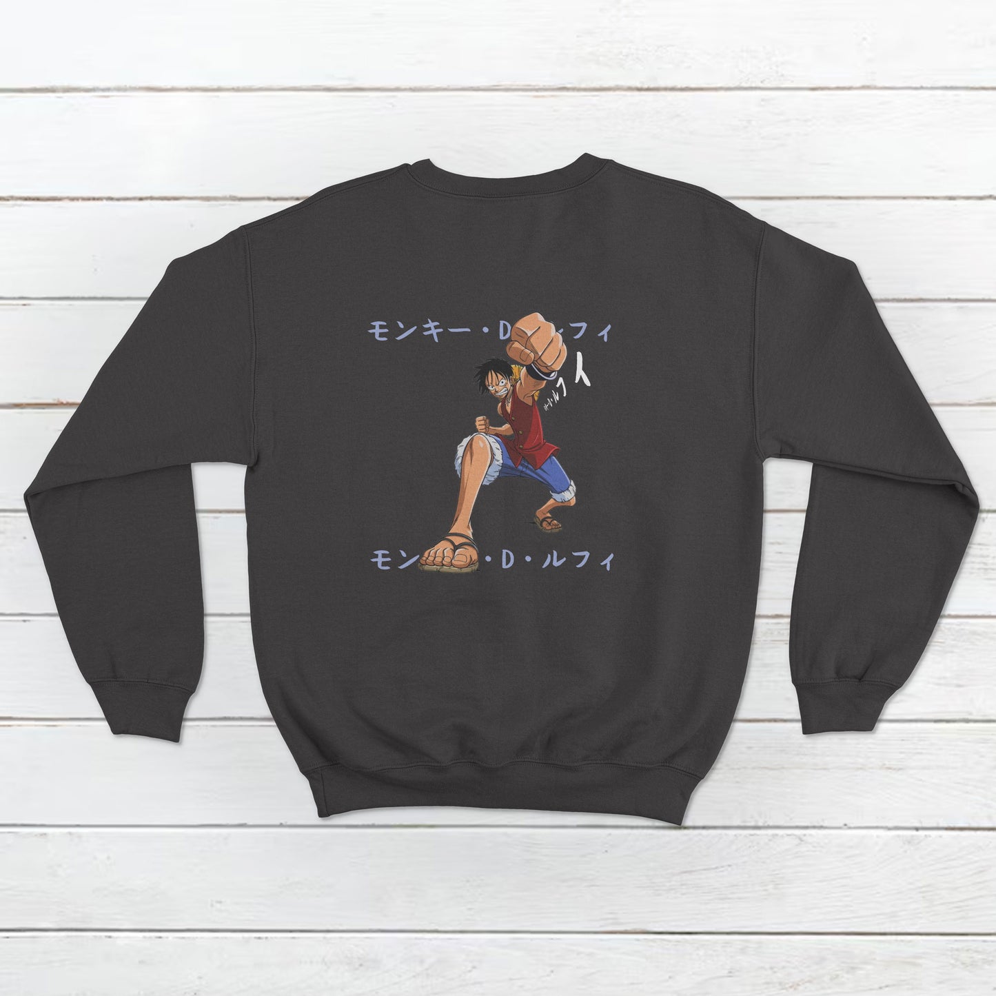 Unisex Monkey D Luffy from One Piece Pallet Design Front and Back Sweatshirt