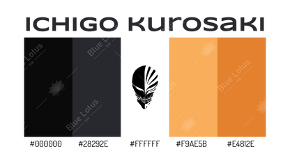 Bleach Ichigo Kurosaki Hollow Mask Pallet design
