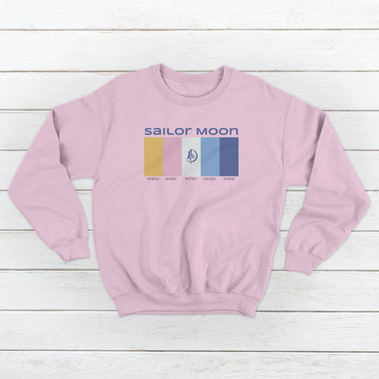 Unisex Sailor Moon Usagi form Sailor Moon Pallet Design Front and Back Sweatshirt
